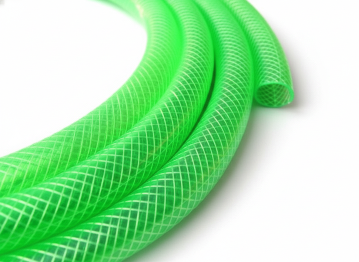 Neon Green PVC Reinforced Hose